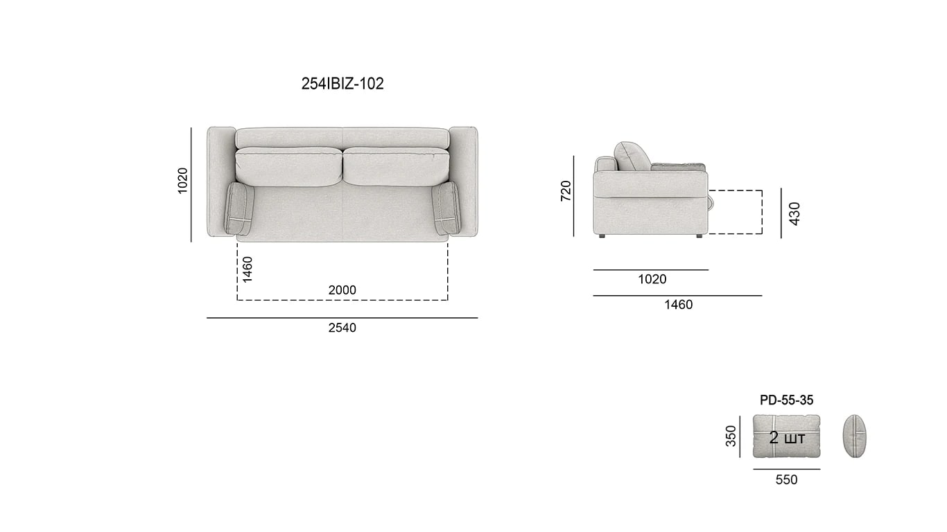 IBIZA — Measured drawings 1